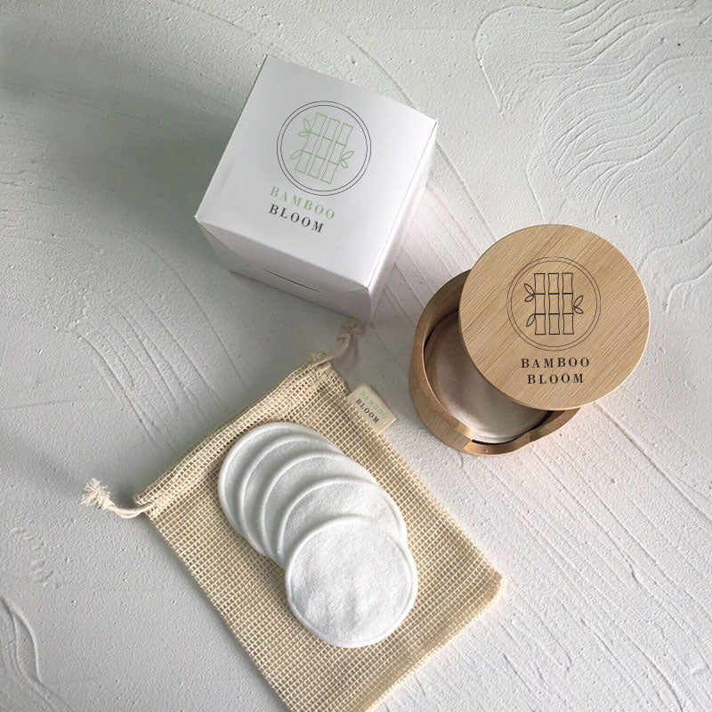 Eco-Friendly Reusable Organic Bamboo Makeup Remover Pads Set (Pre-Order Shipping Mid-Late October 2025)