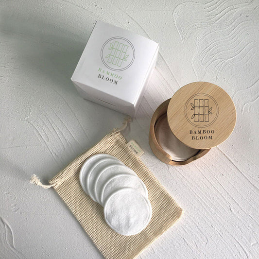 Eco-Friendly Reusable Organic Bamboo Makeup Remover Pads Set (Pre-Order Shipping Mid-Late October 2025)
