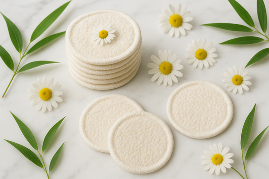 Chamomile Infused Bamboo Makeup Remover Rounds